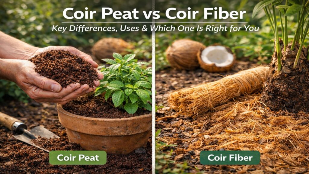 Coir Peat vs Coir Fiber